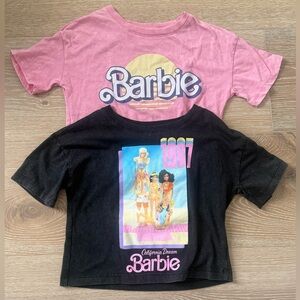 Set of retro Barbie Shirts! Girls size 7! Worn once, like new condition